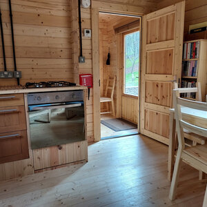 Casas Prefabricadas de Madera Girona - 1 dormitorio - 25 m2 - Modelo Ava - Casa de madera AVA - SALÓN