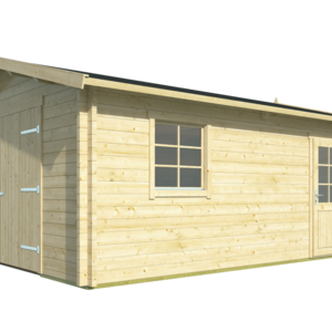 Garaje de madera Rydell - 450x570 cms - Garaje RYDELL - FRONTAL