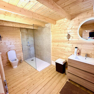 Casas de Madera Prefabricadas Denia - 1 dormitorio - 22 m2 - Modelo Flow - Casas de madera modernas FLOW baño