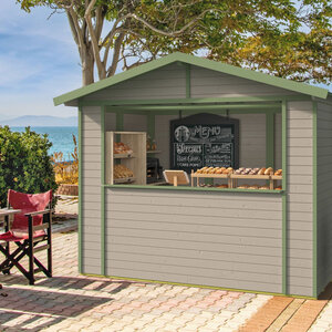 Kiosco de madera Vixen - 4,7 m2 - Kiosco de madera - 266x175 - VIXEN - GRIS
