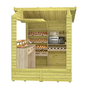 Kiosco de madera Vixen - 4,7 m2 - Kiosco de madera - 266x175 - VIXEN - INTERIOR
