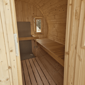 Sauna Barril de Abeto - 205 diámetro - 300 cms de largo - SAUNA BARRIL DE ABETO DE DIAMETRO 205 Y 300 CMS DE LARGO - INTERIOR SAUNA
