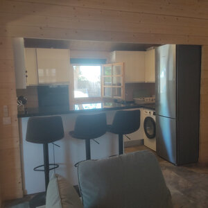Casas de Madera Prefabricadas Málaga - 3 dormitorios - 48 m2 - CASAS PREFABRICADAS MALAGA 45MM - SALÓN-COCINA
