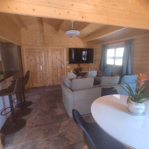 Casas de Madera Prefabricadas Málaga - 3 dormitorios - 48 m2 - CASAS PREFABRICADAS MALAGA 45MM - SALÓN