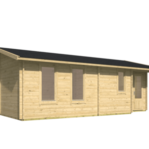 Casas Prefabricadas de Madera Talavera - 2 dormitorios - 48 m2 - Casas Prefabricadas de Madera Talavera - 2 dormitorios - 45 m2 - VISTA FRONTAL