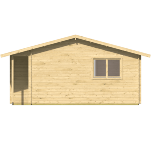 Casas Prefabricadas de Madera Talavera - 2 dormitorios - 48 m2 - Casas Prefabricadas de Madera Talavera - 2 dormitorios - 45 m2 - VISTA LATERAL DERECHA