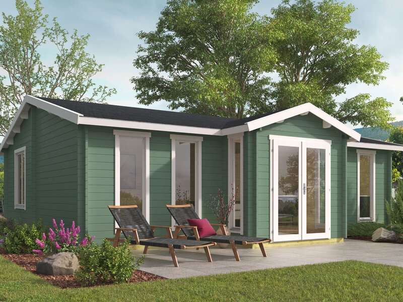 Casas Prefabricadas de Madera Alcalá - 2 dormitorios - 55 m2