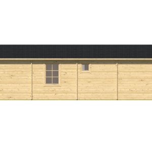 Casas Prefabricadas de Madera Sagunto - 3 dormitorios - 70 m2 - CASAS PREFABRICADAS SAGUNTO - VISTA LATERAL