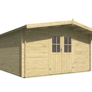 Casas de madera Palma - 14 m2 - Diáfana - Modelo Torrent - Casitas de madera TORRENT frontal