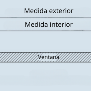Ventana para caseta  L4 de 75,5x96,6 cms Doble acristalamiento (28-70mm) - Ventana para caseta  L4 de 75,5x96,6 cms Doble Cristal MEDIDAS