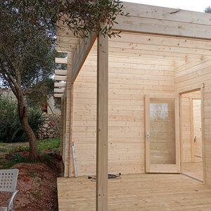Casas Prefabricadas de Madera Canarias - 3 dormitorios - 70 m2 - CASAS PREFABRICADAS CANARIAS -1088X733 - 44MM - PORCHE