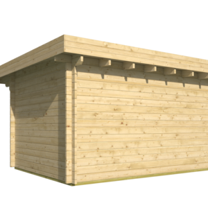 Casas de Madera Menorca - 10 m2 - Diáfana - Modelo James - Casas de madera Menorca - Vista trasera