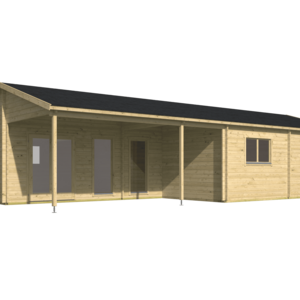 Casas Prefabricadas de Madera Alicante - 4 dormitorios - 110 m2 - Casas Prefabricadas de Madera Alicante - 4 dormitorios - 110 m2 - FRONTAL