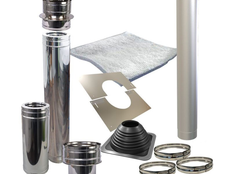 Kit extractor de gases para calentador de sauna de acero inoxidable 304
