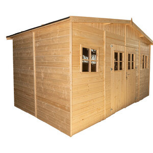 Casetas de madera Manresa - 10 m2 - Diáfana - Cobertizo de madera Manresa - 10 m2 - Lateral