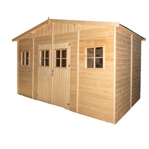 Casetas de madera Manresa - 10 m2 - Diáfana - Cobertizo de madera Manresa - 10 m2 - Frontal