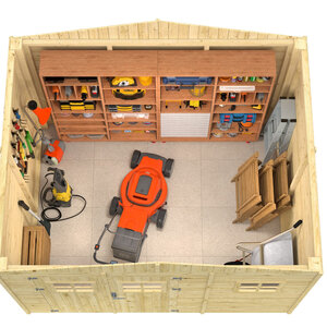 Casetas de madera Santurce - 7 m2 - Diáfana - Cobertizo de madera Santurce - 7 m2 - Diáfana - Interior