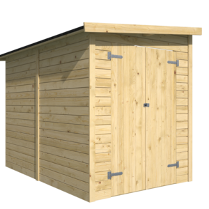 Anexo para casetas de madera - 4 m2 - Diáfano - Anexo para cobertizo de madera - 4 m2 - Diáfano - Frontal