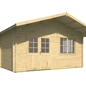 Casas Prefabricadas de Madera Vizcaya - Diáfana - 26 m2 - Modelo Niedersachsen - Casas de Madera Vizcaya - VISTA FRONTAL