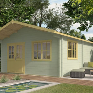 Casas Prefabricadas de Madera Vizcaya - Diáfana - 26 m2 - Modelo Niedersachsen - Casas de Madera Vizcaya - VERDE