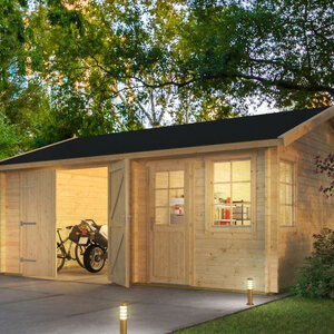 Almacén de madera Moa - Diáfano - 16 m2 - Garaje MOA - HOBYCASA portada