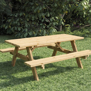 Mesas de jardín con bancos plegables - 178x155x74 cms - Mesas de jardin con bancos plegables - PORTADA
