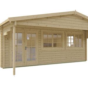 Casas de Madera Prefabricadas Camargo - Diáfana - 22 m2 - Modelo Torsten - Bungalow TORSTEN - incoloro