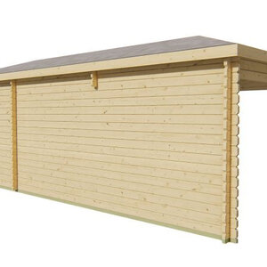 Casas de Madera Prefabricadas Petrel - Diáfana - 8 m2 - Modelo Bertil - Caseta BERTIL - VISTA TRASERA