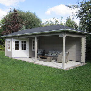 Casas de Madera Prefabricadas Petrel - Diáfana - 8 m2 - Modelo Bertil - Caseta BERTIL - VISTA EXTERIOR
