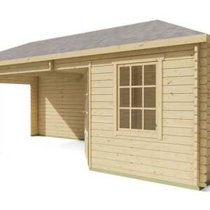 Casas de Madera Úbeda - Diáfana - 10 m2 - Modelo Paiva - Casa de Campo PAIVA - FRONTAL