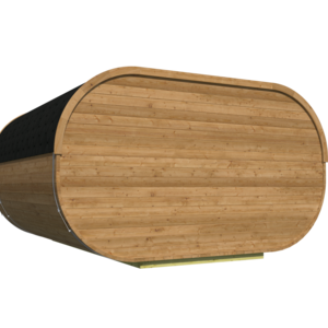 Cabaña de madera moderna Oval - 405x400 cms - 28MM - Caseta OVAL - HOBYCASA PORTADA
