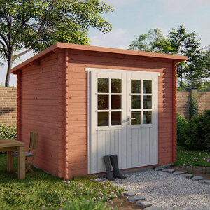 Casas de Madera Albuquerque - Diáfana - 6 m2 - Modelo Mila - Caseta MILA - ROJA