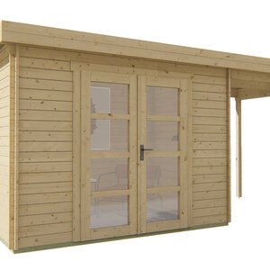 Casas de Madera Burjasot - Diáfana - 6 m2 - Modelo Middelmodern - Casas de madera MIDDELMODERN - incoloro