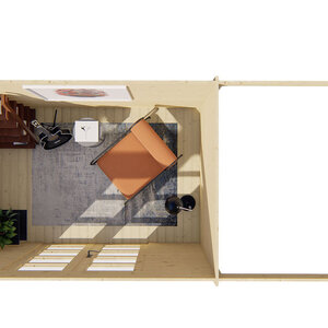 Casas de Madera Burjasot - Diáfana - 6 m2 - Modelo Middelmodern - Casas de madera MIDDELMODERN - interior
