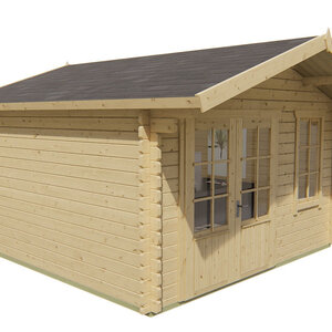 Casas de Madera Mieres - Diáfana - 13 m2 - Modelo Ulrik - Casas de madera modelo ULRIK - HOBYCASA incoloro