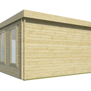 Casas de Madera Peñíscola - Diáfana - 12 m2 - Modelo Bruce - Casetas para jardin PEÑISCOLA - 400x350 cms - 40 mm - trasera