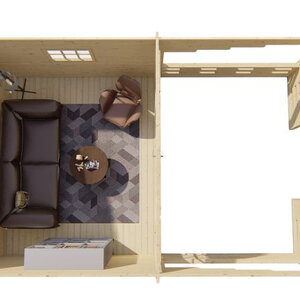 Casas de Madera Andújar - Diáfana - 11 m2 - Modelo Sanstrov - Caseta SANSTROV - Hobycasa interior