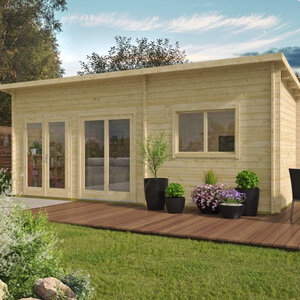 Casas de Madera Prefabricadas Cambrils - 2 dormitorios - 35 m2 - Modelo Flat - CASAS DE MADERA MODERNAS FLAT PORTADA