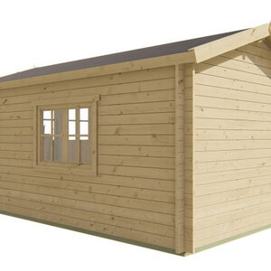 Casas de Madera Pamplona - 11 m2 - Diáfana - Caseta de madera PAMPLONA LATERAL