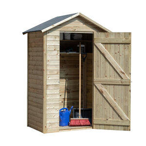 Cobertizo de Madera Tratada - 123x83 cms - Drenthe - Armario tratado para exterior 123x83 cms - DRENTHE sin fondo