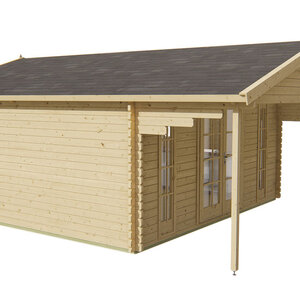 Casas de madera Tortosa - 23 m2 - Diáfana - Modelo Emiel - Casas de madera EMIEL - HOBYCASA frontal