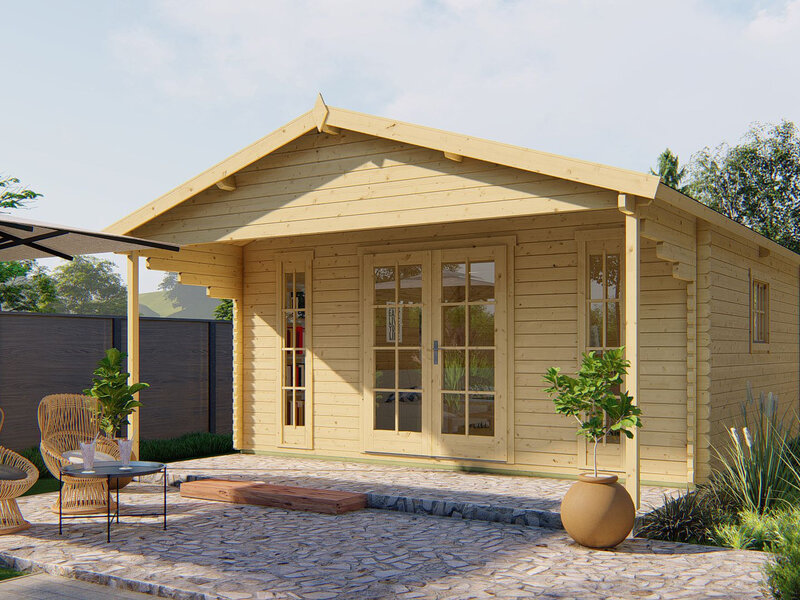 Casas de madera Tortosa - 23 m2 - Diáfana - Modelo Emiel