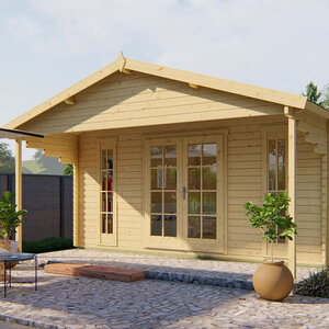 Casas de madera Tortosa - 23 m2 - Diáfana - Modelo Emiel - Casas de madera EMIEL - HOBYCASA portada