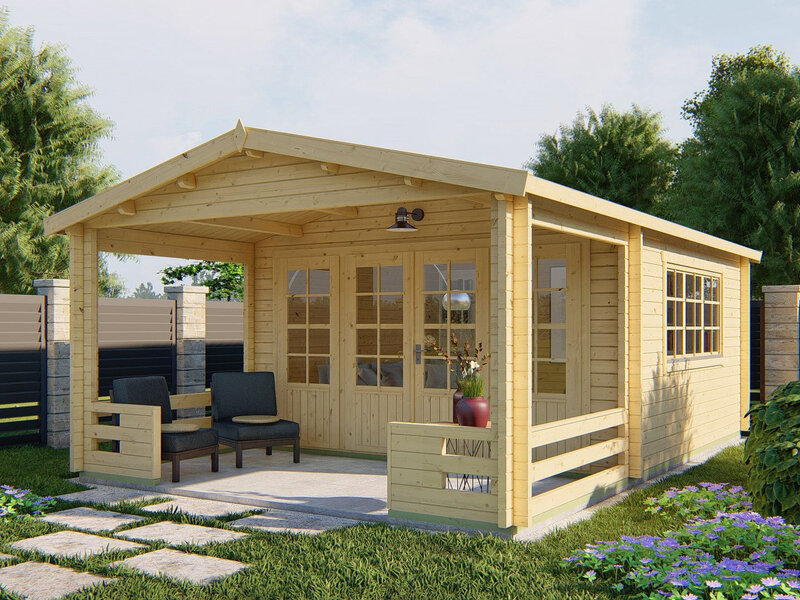 Casas de Madera Prefabricadas Móstoles - Diáfana - 18 m2 - Modelo Ipswich