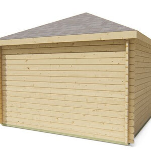 Casas de Madera Inca - Diáfana - 10 m2 - Modelo Nilsson - Caseta NILSSON Hobycasa trasero