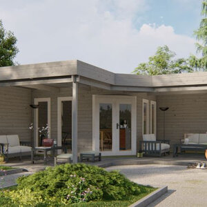Casas de Madera Prefabricadas Castellón - Diáfana - 13 m2 - Modelo Jutka - Casas de madera Castellón - Hobycasa portada gris