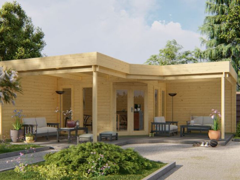 Casas de Madera Prefabricadas Castellón - Diáfana - 13 m2 - Modelo Jutka