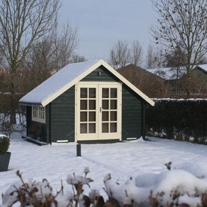 Casas de Madera Prefabricadas Jaén - Diáfana - 9 m2 - Modelo Skov -  Caseta Jardin SKOV - nevado
