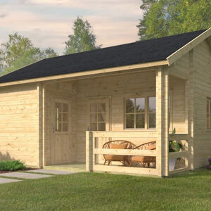 Casas Prefabricadas de Madera Orense - Con altillo - 26 m2 - Modelo Edelweiss - Casa de Campo EDELWEISS - PORTADA madera
