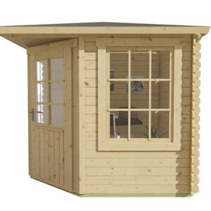 Casas de Madera Alcira - Diáfana - 5 m2 - Modelo Jos - Caseta de madera JOS - frontal